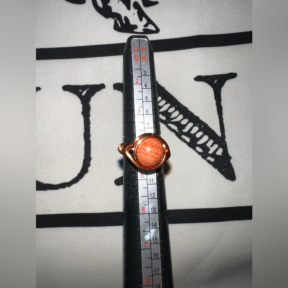 Red Jasper stone ring